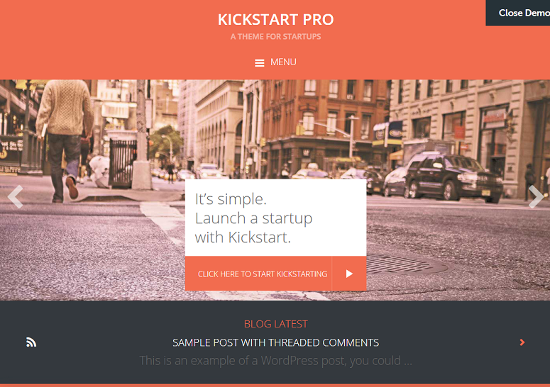 Kickstart Pro，Studiopress主题