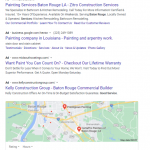 Google在巴吞鲁日获得最佳绘画服务的本地搜索结果示例