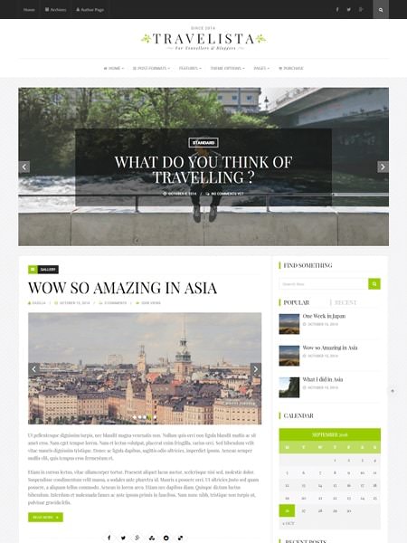 WordPress Travelista主题