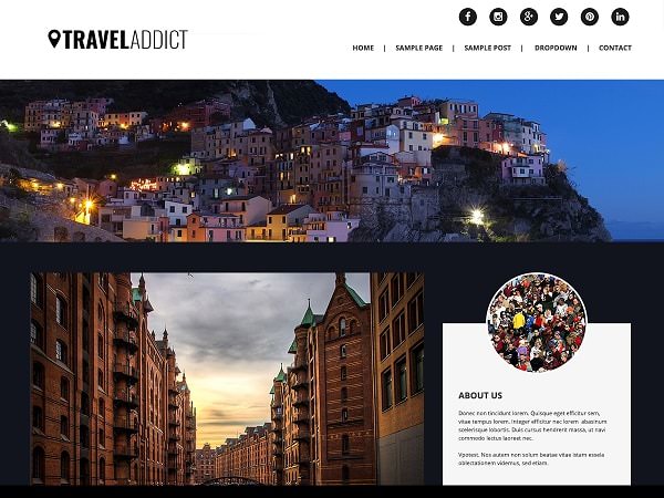 WordPress Travel Addict主题