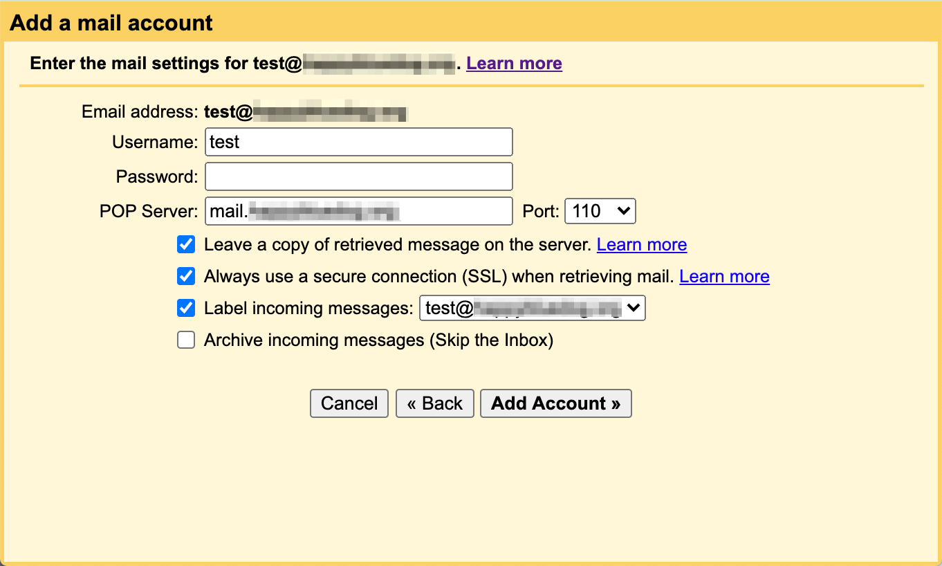 使用Gmail添加新的电子邮件帐户
