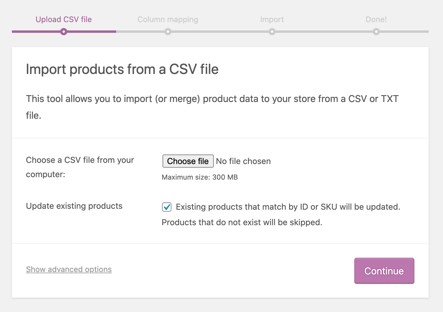 如何将CSV文件和产品ID导入woocommerce-9如何将CSV文件和产品ID导入WooCommerce