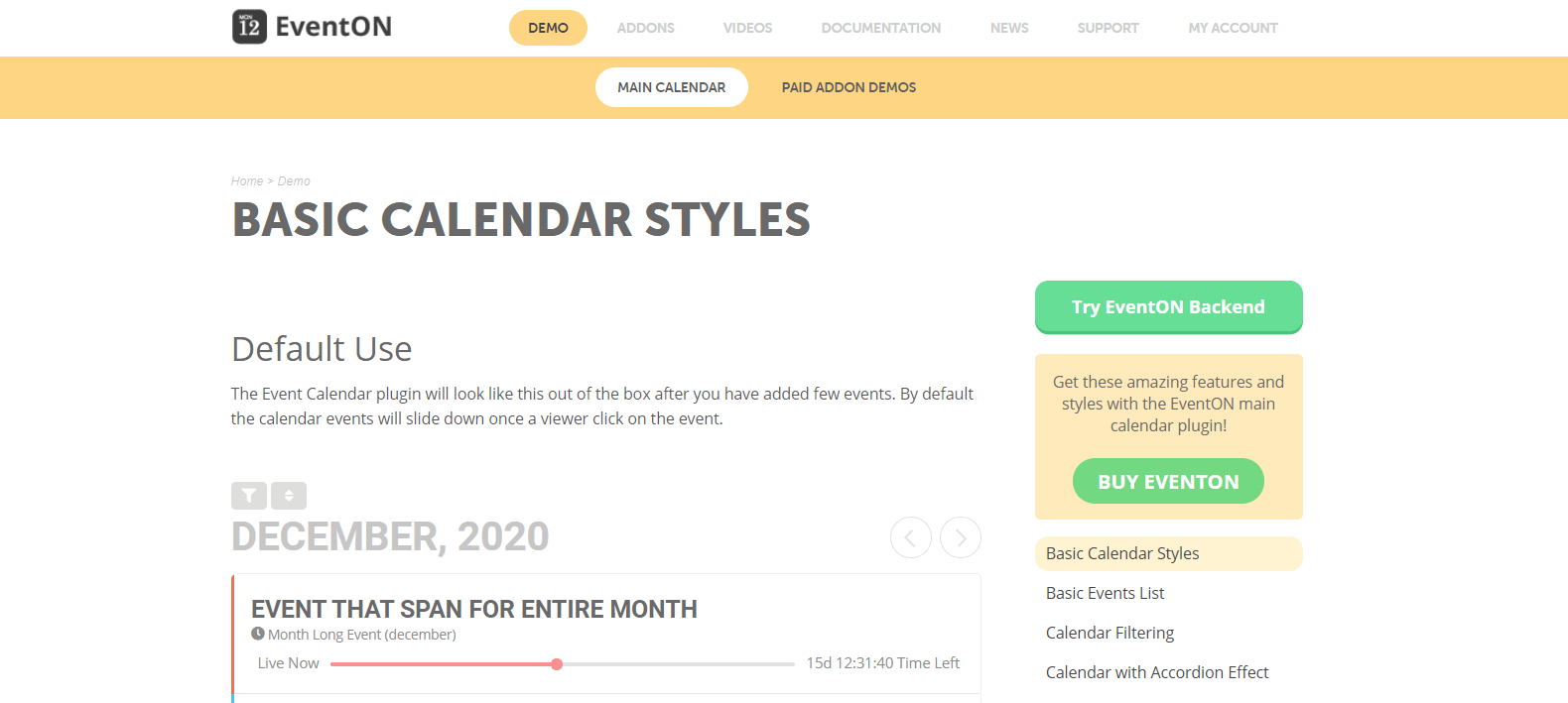 EventON插件是領先的WordPress日曆插件之一。