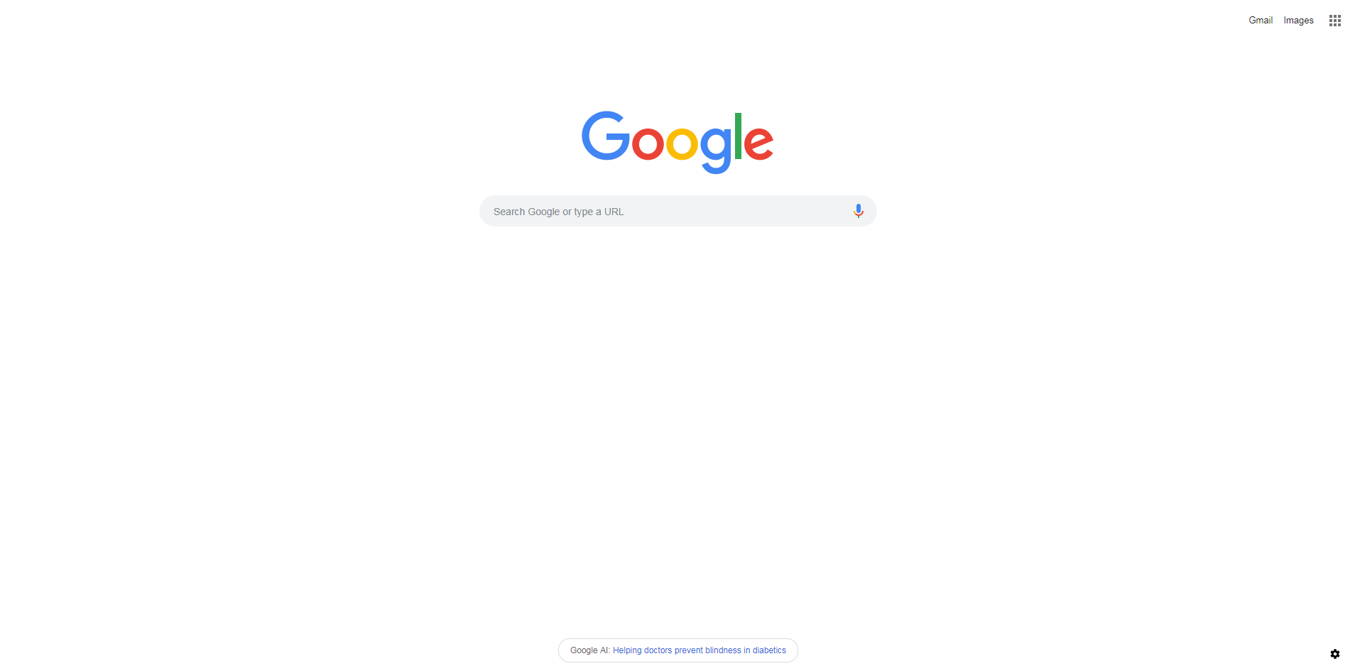 Google的首页。