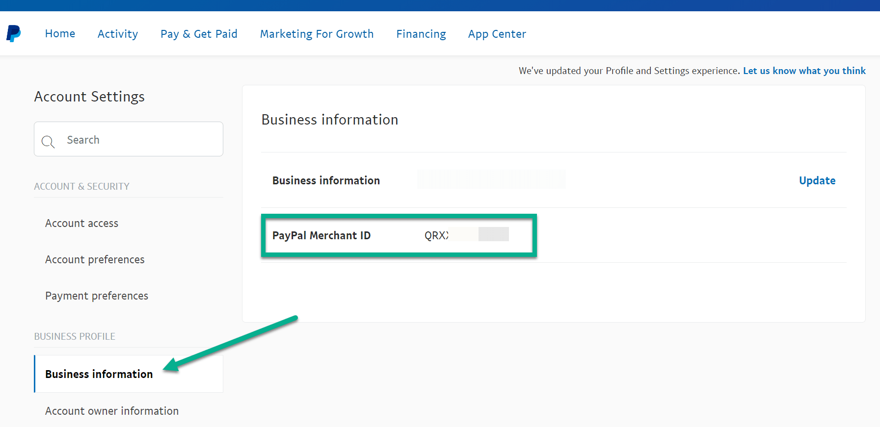 PayPal上的商家ID-WooCommerce定期付款