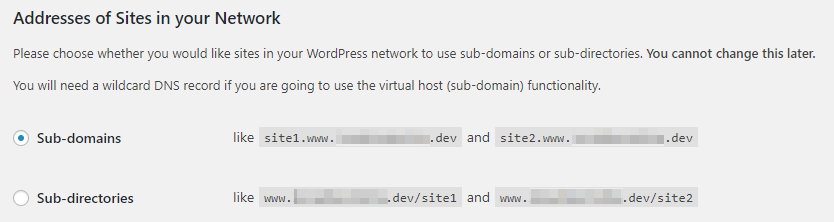 为您的网络选择URL结构。