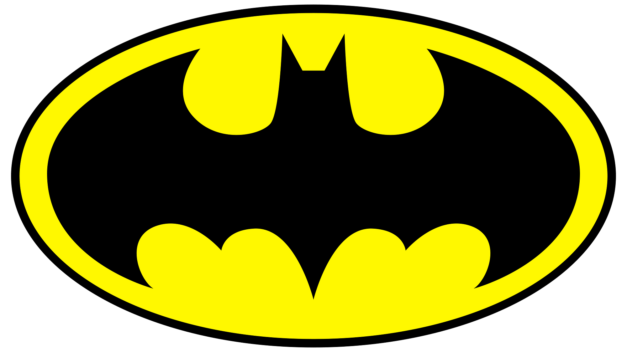 蝙蝠侠标志是众所周知的徽标。