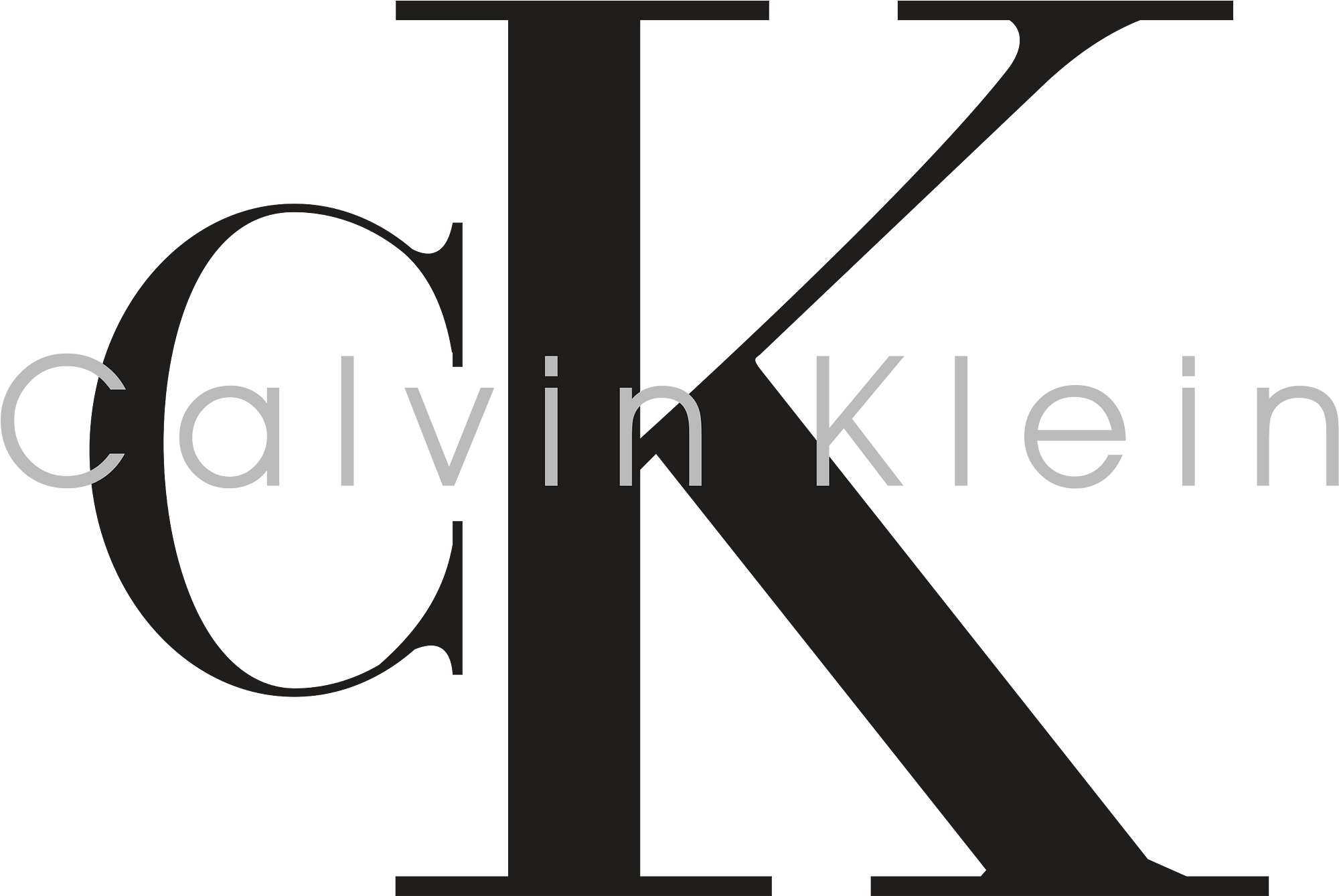 徽標vs徽標：Calvin Klein徽標