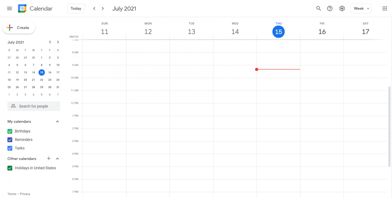 最好的日曆應用之一：谷歌日曆。