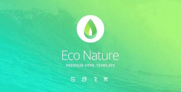 生態自然環境HTML網站模板