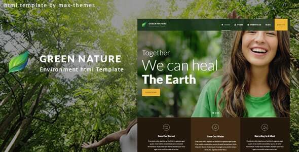 綠色自然環保HTML模板