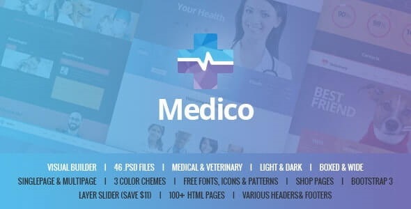 Medico HTML 网站模板