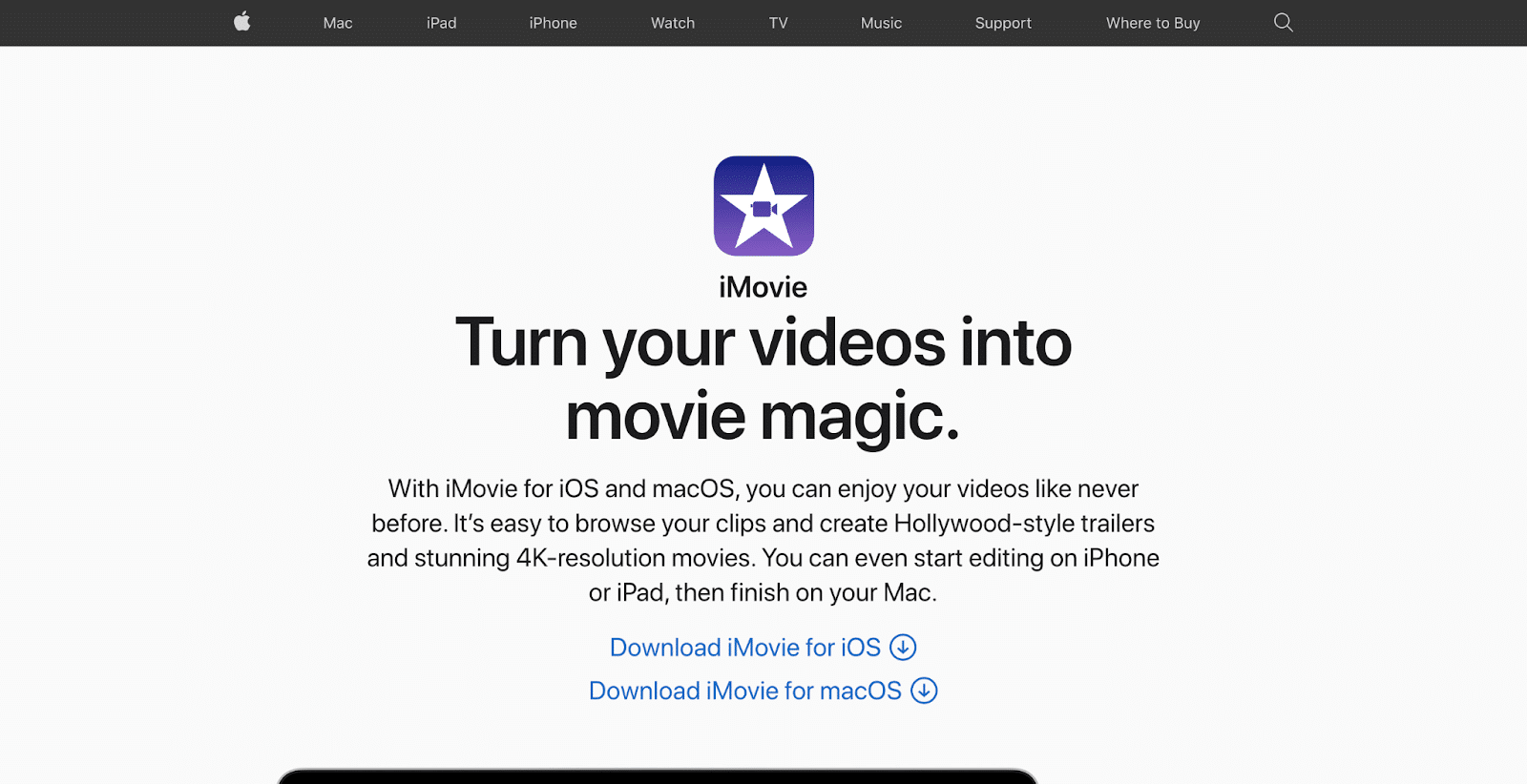 iMovie 是最著名的视频编辑器之一，因为它预装在 MacBook 上。