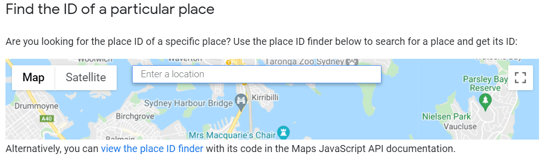 Google Place ID 查找器