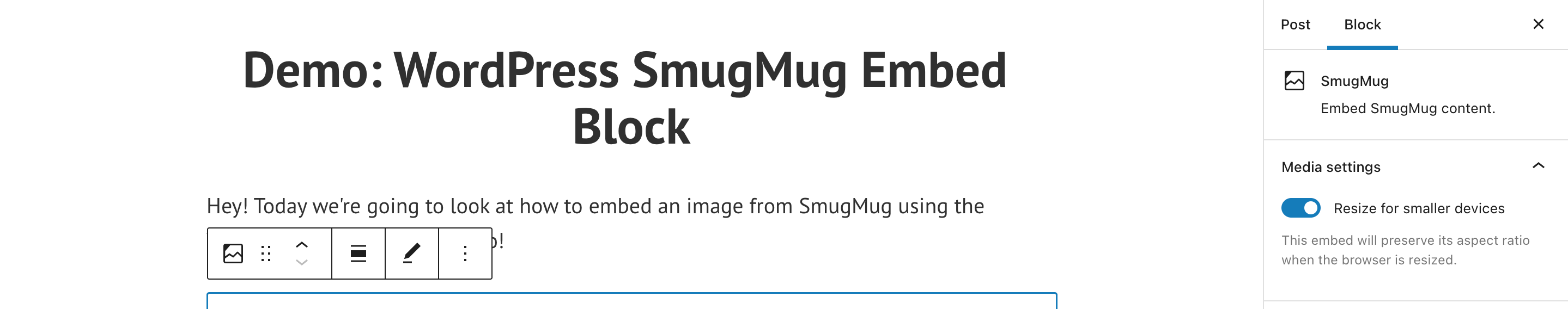 如何使用 wordpress-smugmug-embed-block-10