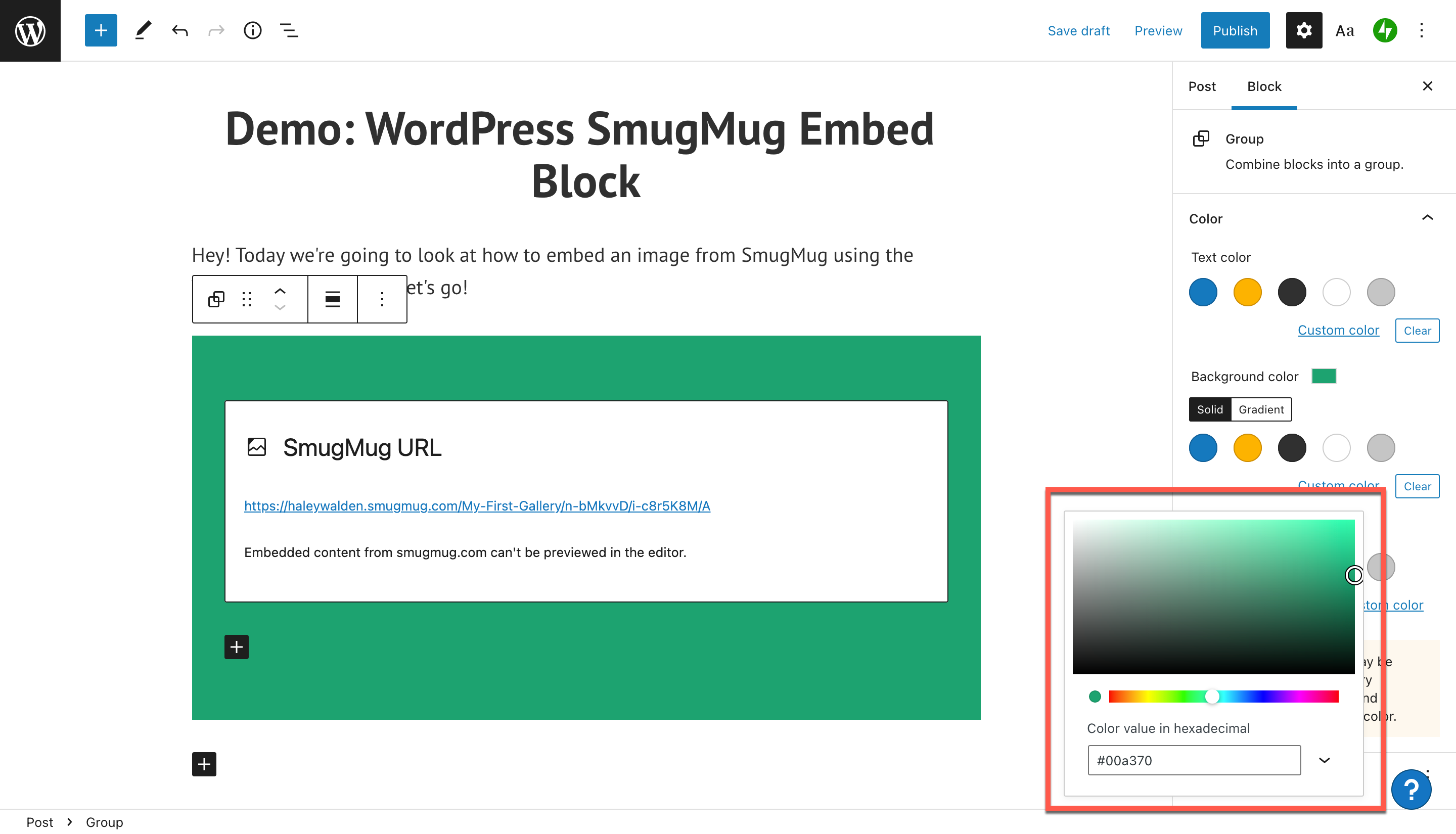 如何使用 wordpress-smugmug-embed-block-13