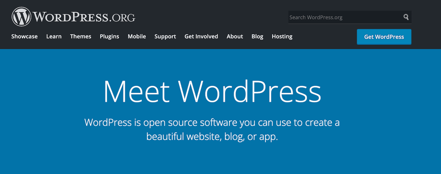 WordPress.org 主页