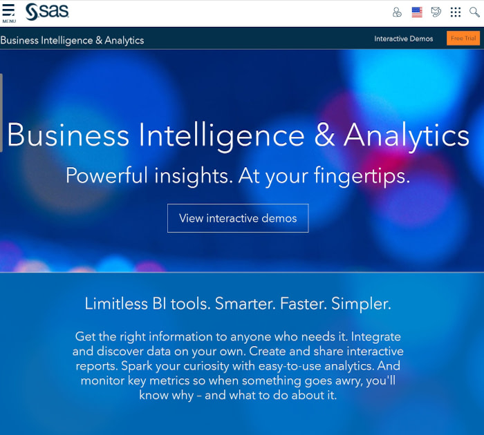 SAS 商业智能和分析