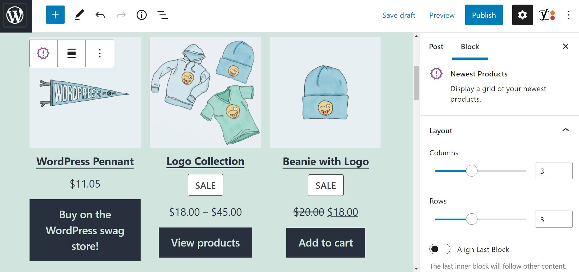 how-to-use-the-newest-products-woocommerce-block-2 如何使用最新產品 WooCommerce Block