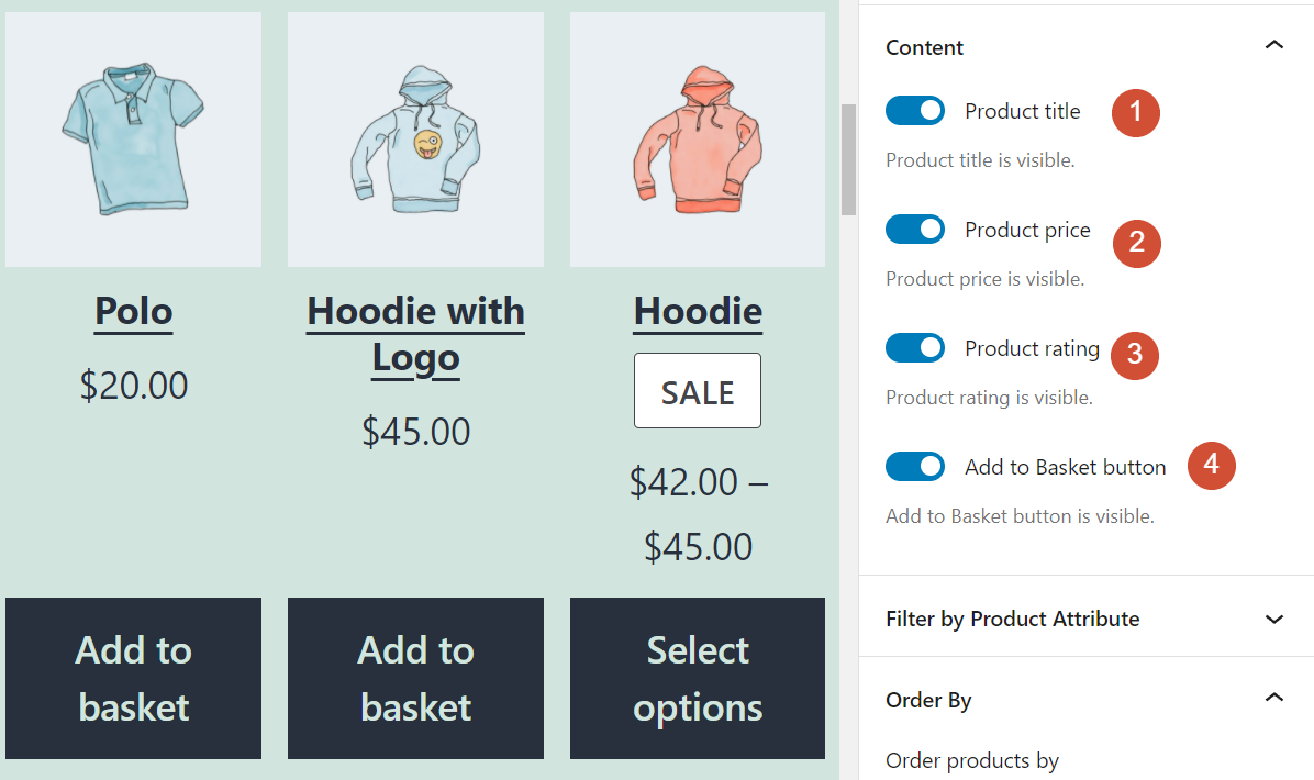 how-to-use-the-products-by-attribute-woocommerce-block-5 如何通过属性 WooCommerce Block 使用产品