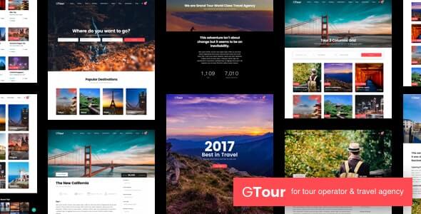 Grand Tour Travel WordPress 主题