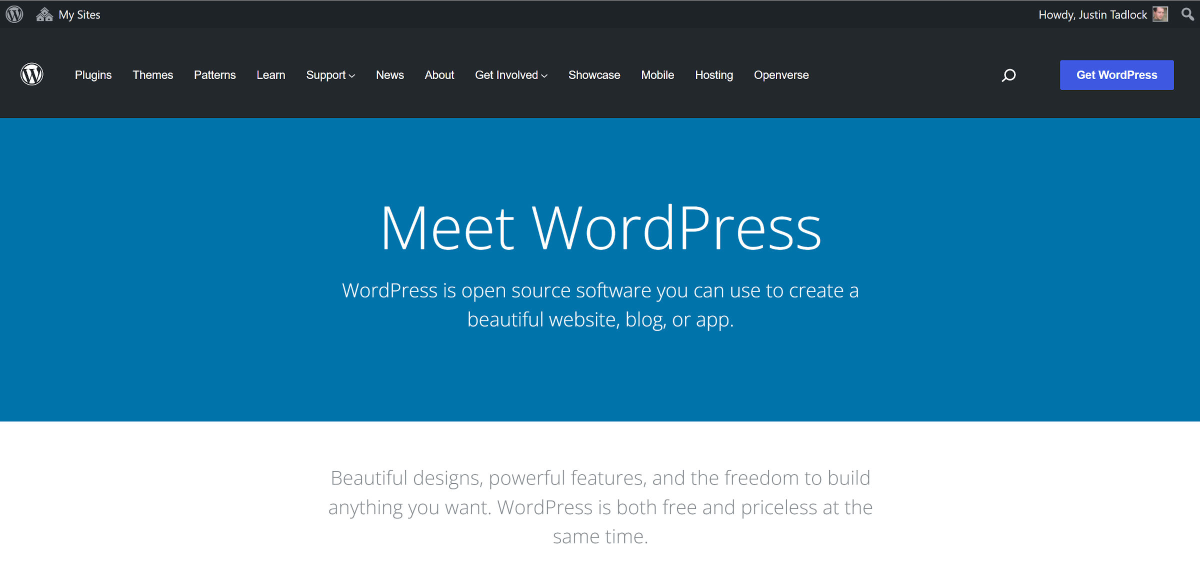 wordpress-org-gets-new-global-header-and-footer-design-1 WordPress.org 获得新的全局页眉和页脚设计
