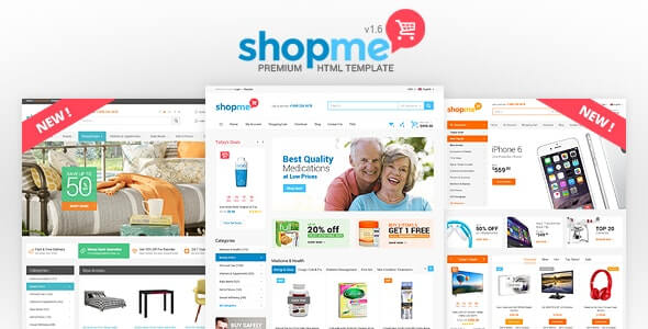 ShopMe 电子商务 HTML 模板