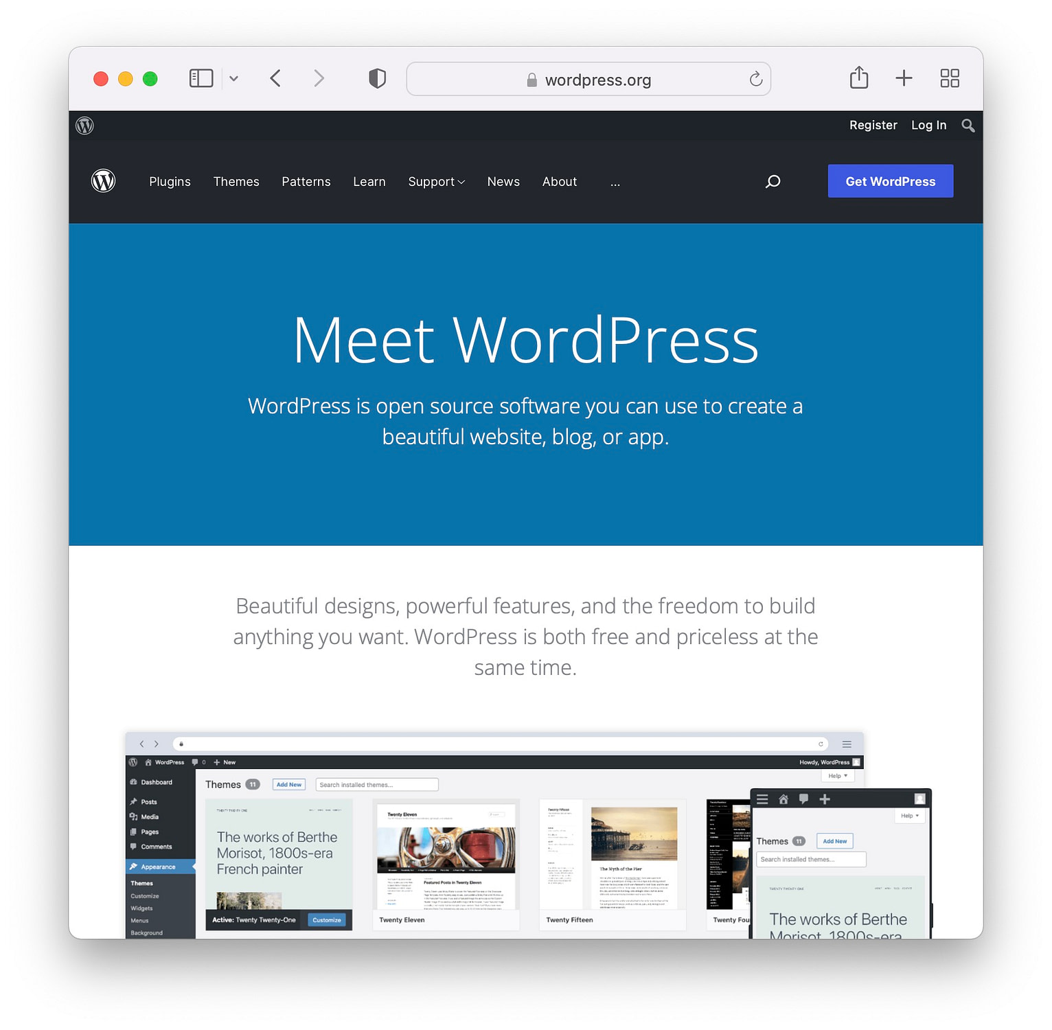 WordPress页眉和页脚