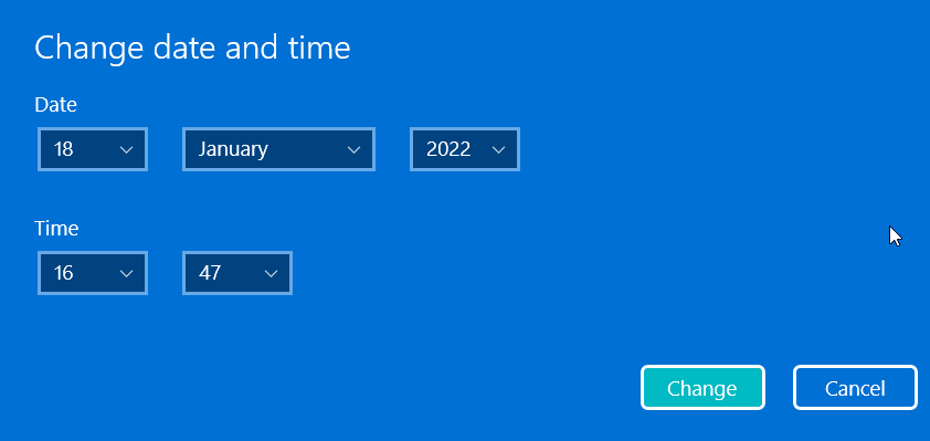 在 Windows 操作系統上手動更改日期和時間