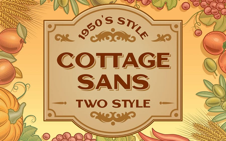 Cottage Sans 字体。