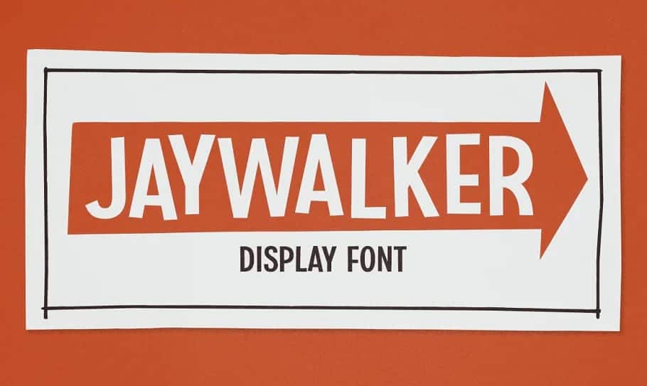 Jaywalker 字体。