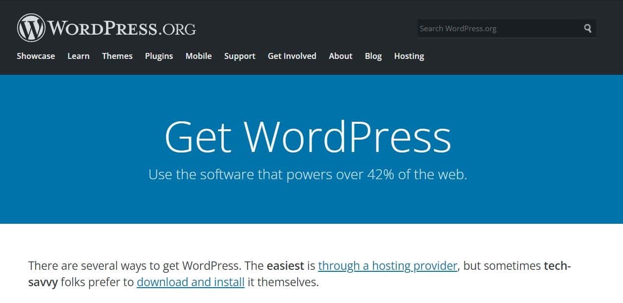 WordPress.org 主頁