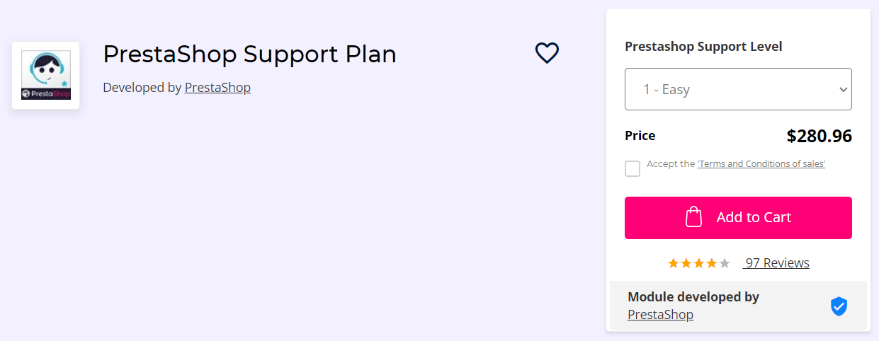 PrestaShop 支持計劃