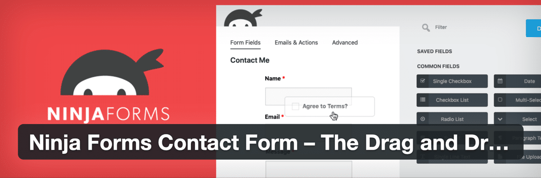 使用 Ninja Forms 將 Mailchimp 表單放在 WordPress.org 上，同時還開放了更多自定義設置