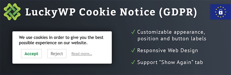 LuckyWP Cookie 通知插件