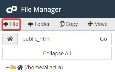 在文件管理器中添加新文件选项