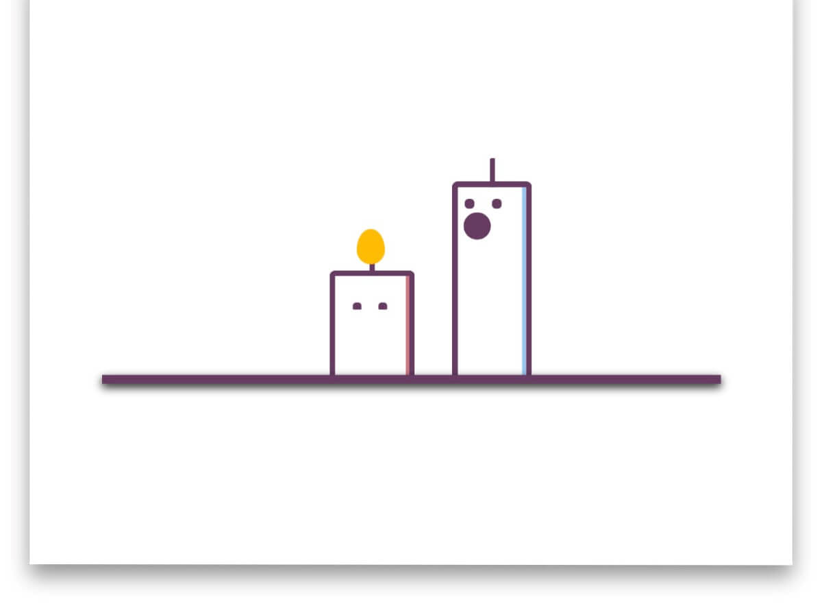 有趣的蠟燭純 CSS 動畫