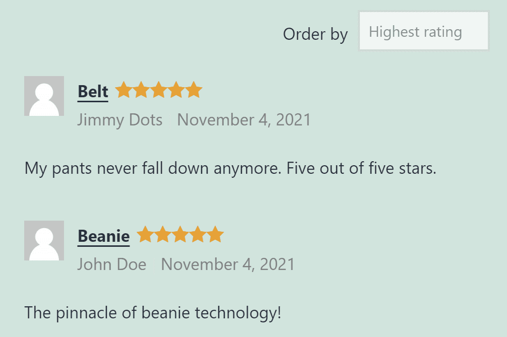 all-reviews-highest-rating 如何使用所有评论 WooCommerce 块
