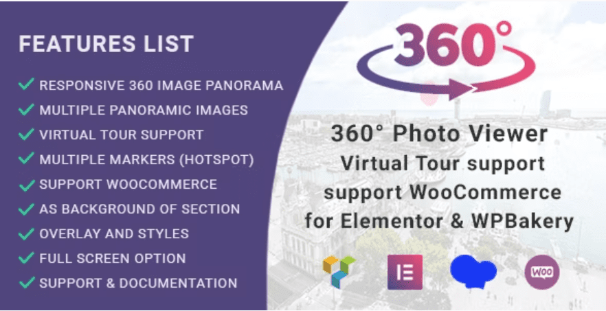 360-photo-viewer 5 個最佳 WordPress VR 和 Metaverse 插件