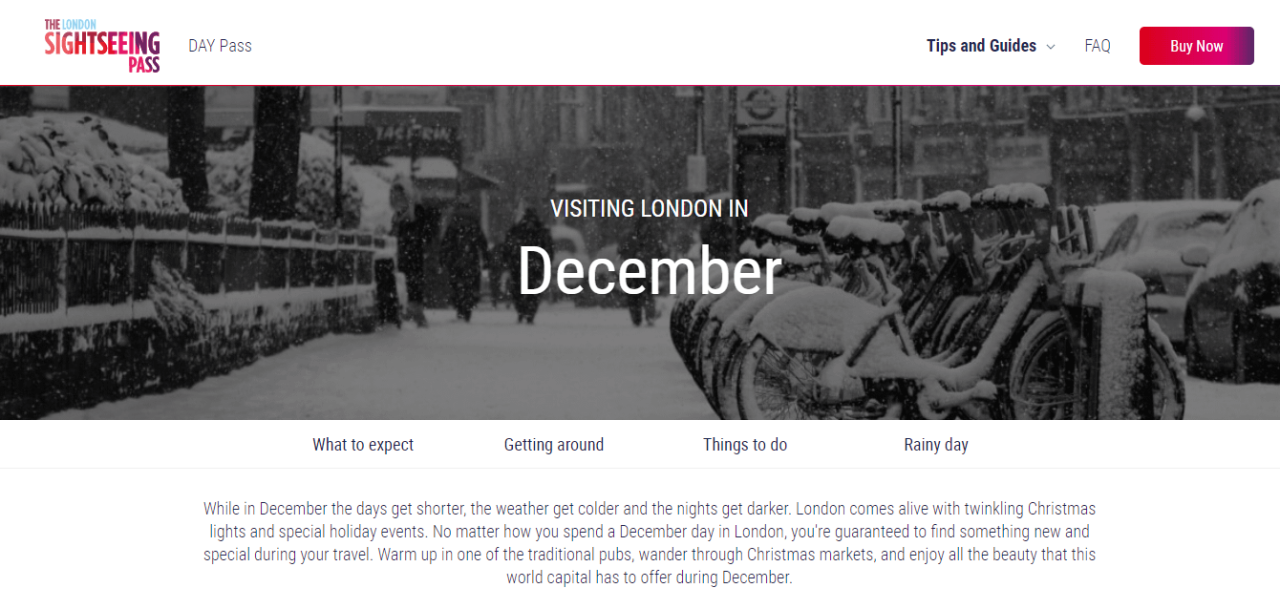 关于 12 月访问伦敦的常青帖子