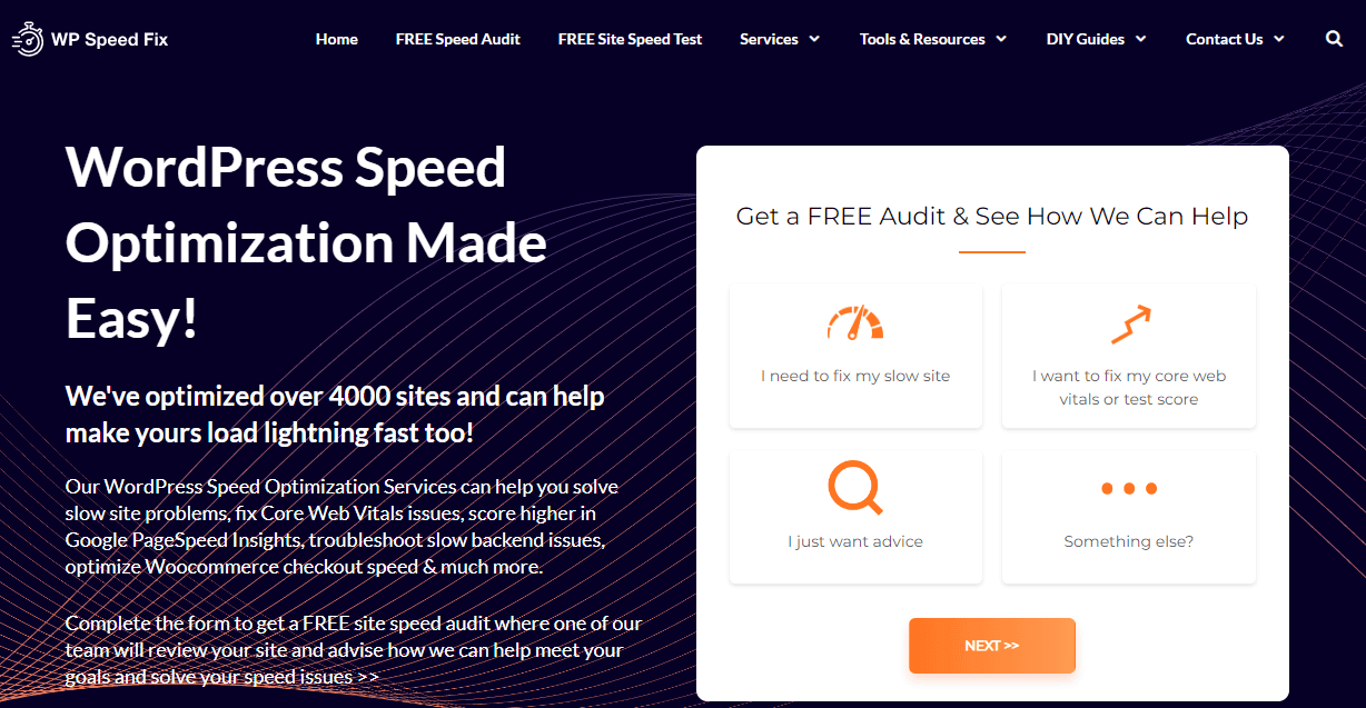 WP Speed Fix 主頁