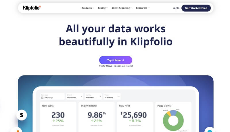 Klipfolio：業務分析工具