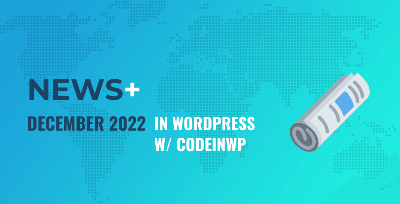 2022 年 12 月 WordPress 新聞