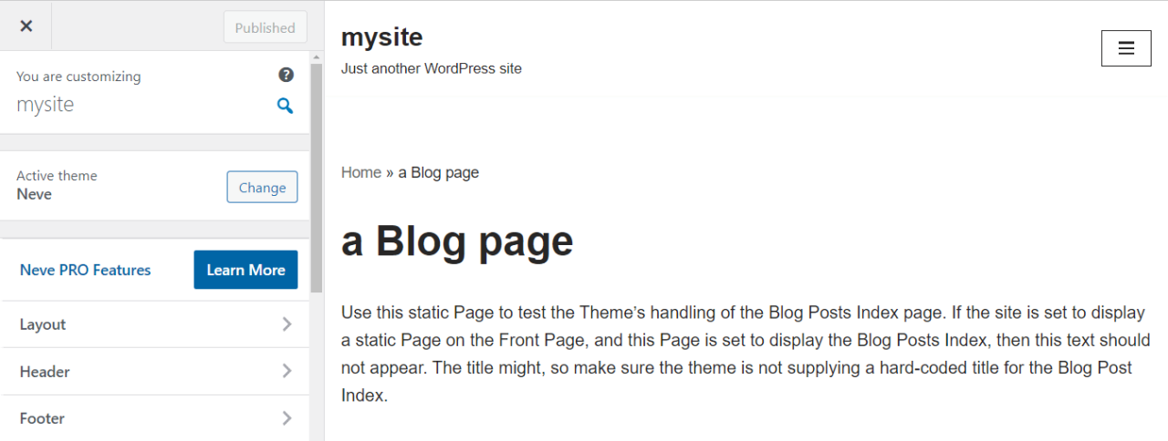 在構建律師事務所網站時在 WordPress 中自定義 Neve 主題。