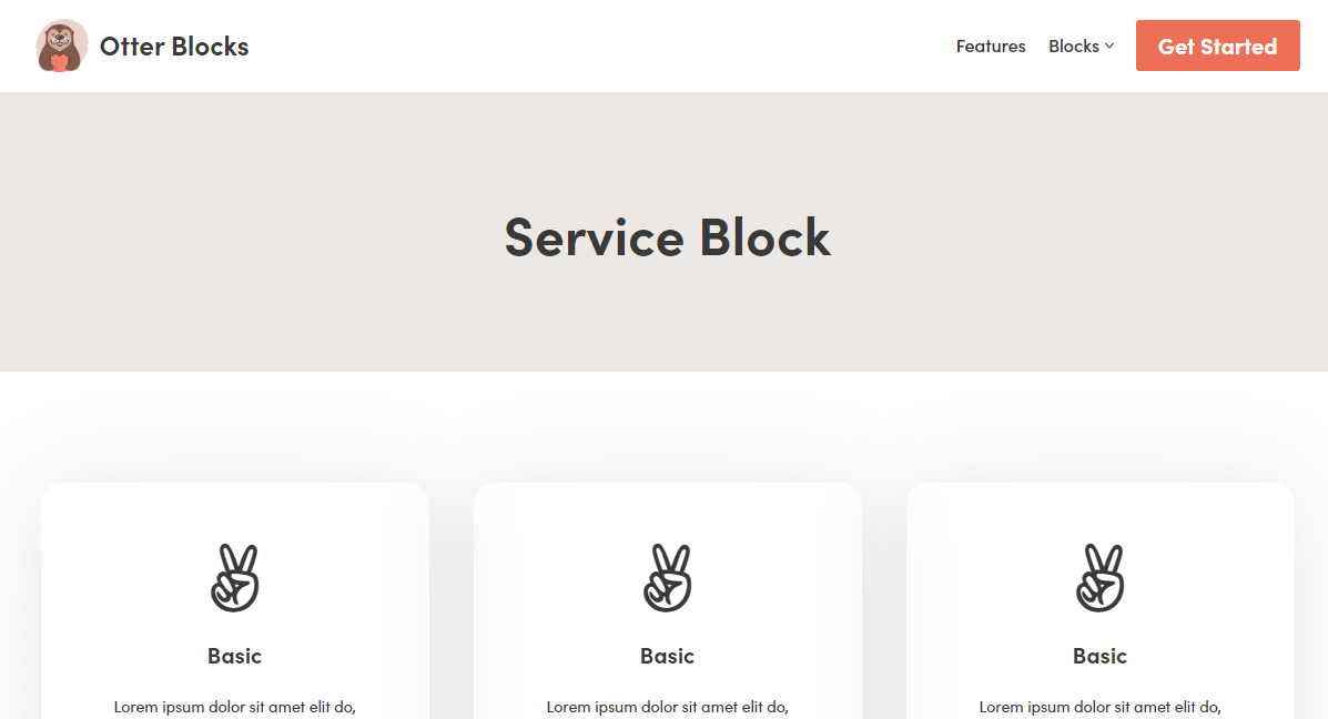Otter Blocks 的 Service Block 是一项出色的功能，可以帮助您构建律师事务所网站。