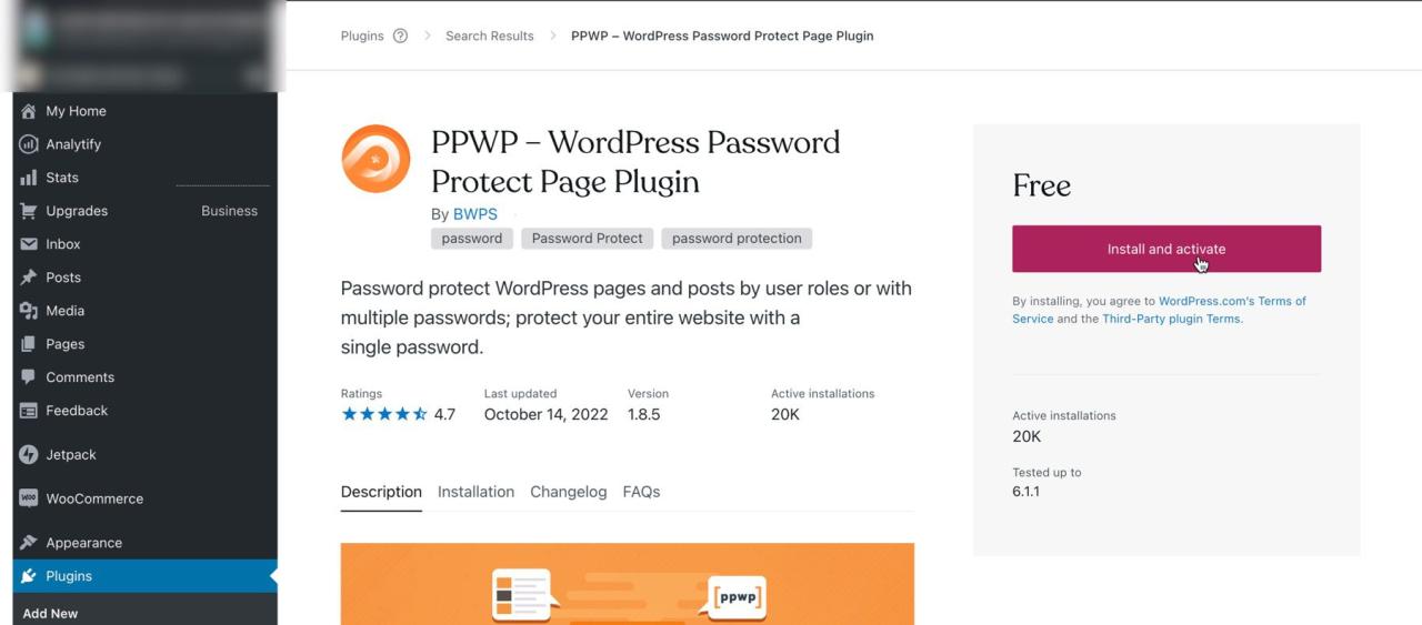 Post-5 如何在 WordPress 中使用密码保护页面