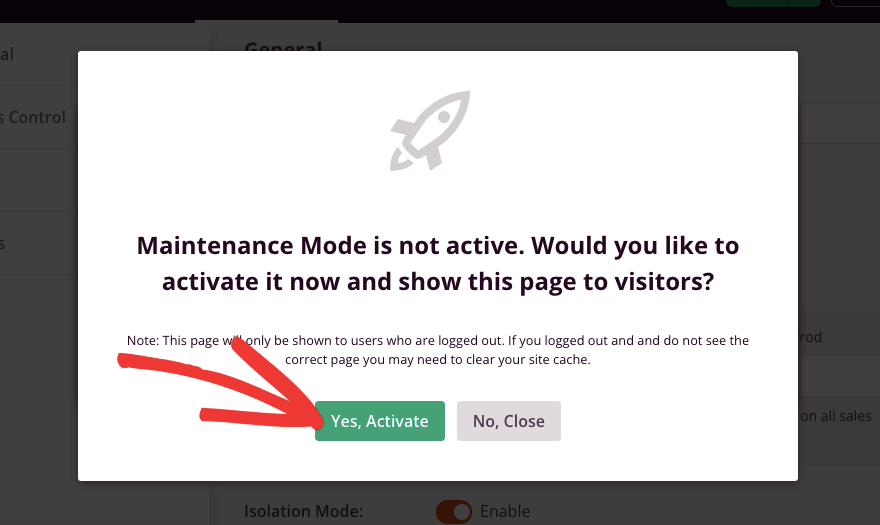 activate-maintenance-mode-popup