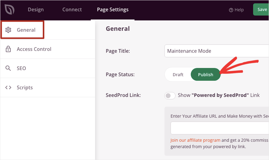 publish-maintenance-mode-page