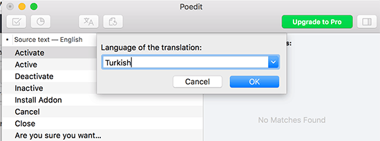 选择您的翻译语言