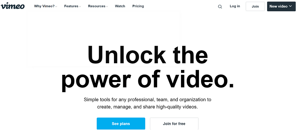 Vimeo 是一个很棒的 WordPress 视频托管平台。 